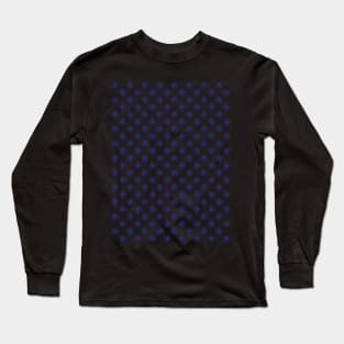 Yin Yang Design - Blue Color Spider Pattern Long Sleeve T-Shirt